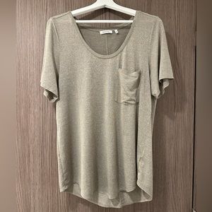 Babaton - Pocketed T-Shirt - Beige - Size L